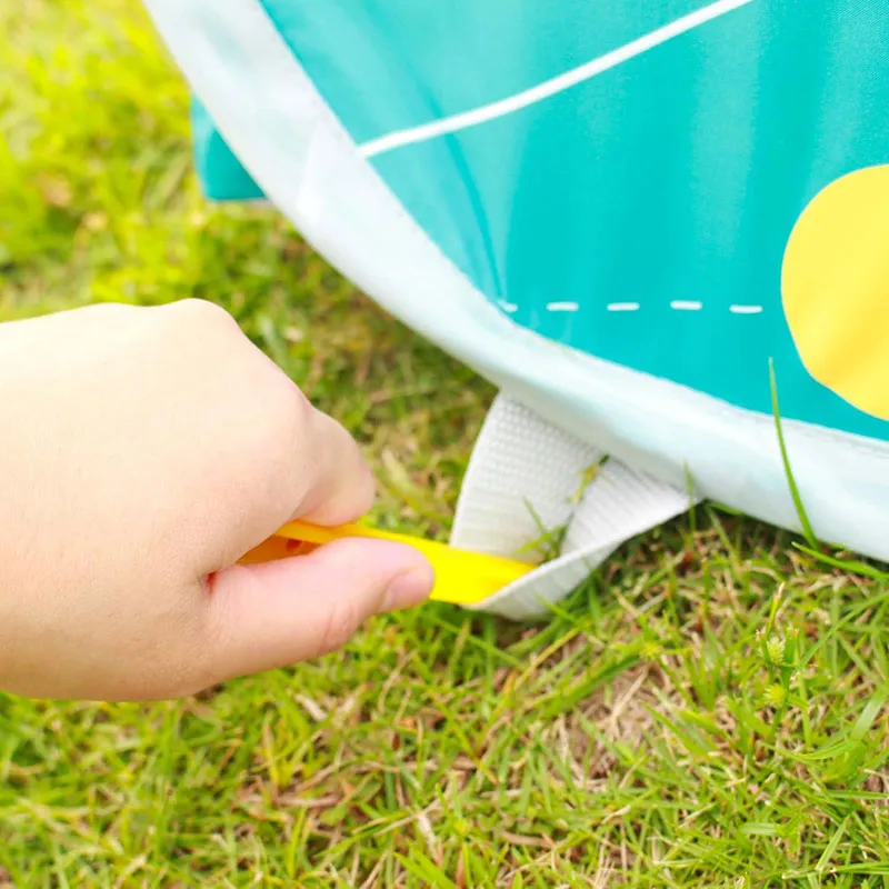 Grande tente Anti-UV Bleu/Jaune - 90x120cm-5