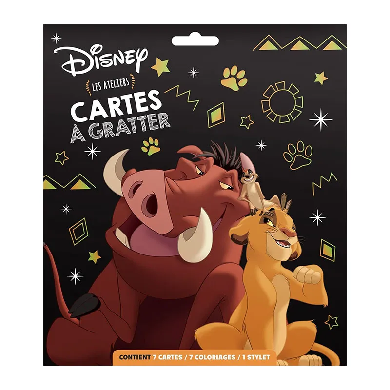 Les ateliers Cartes à gratter Animaux Disney - 36m+-0