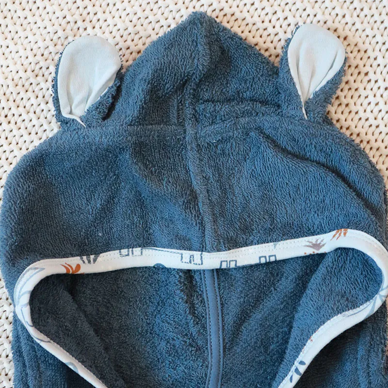 Poncho de bain Family - Bleu-2