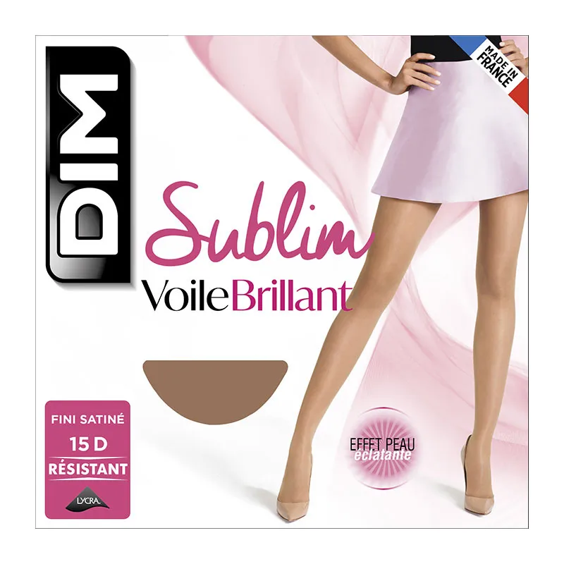 Collants Sublim Voile Brillant 15D Dim - Gazelle - DIM-0
