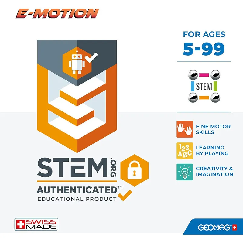Jeu de construction magnét. E-Motion 32pcs - 5+-4
