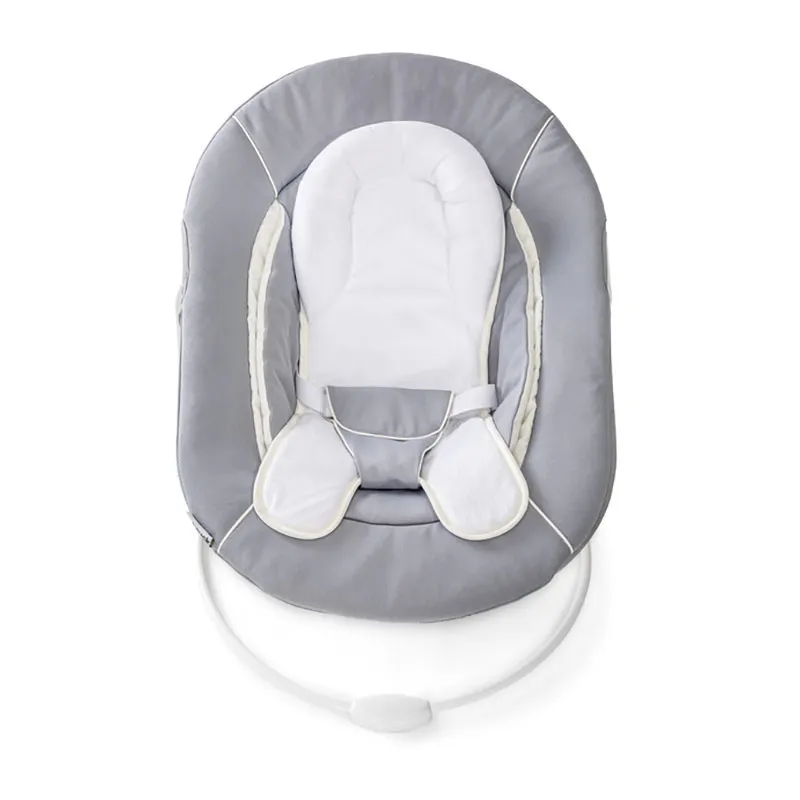 Chaise haute Alpha+ Naturel + Transat Bouncer Alpha 2en 1 Gris - 0m+-15