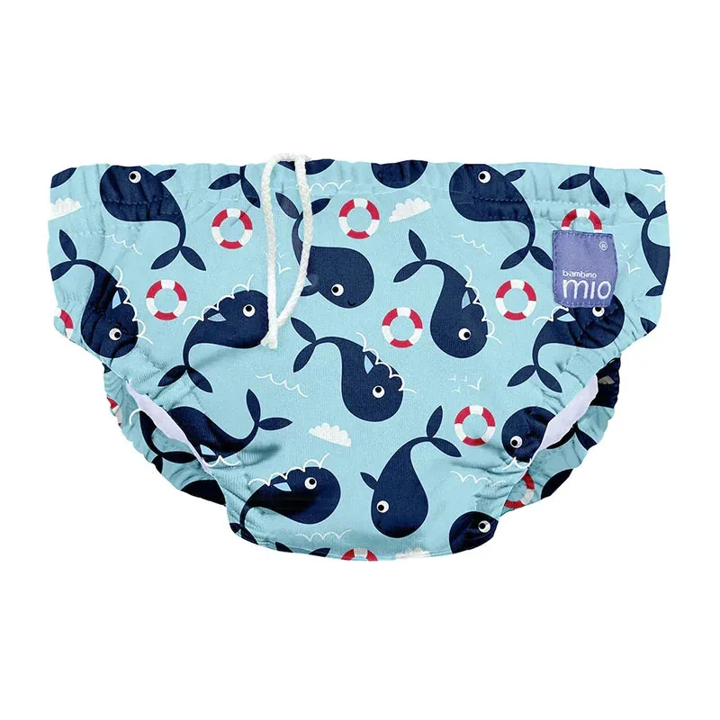 Ensemble de baignade T-shirt + Maillots de bain Anti-UV Crabe - Marin - BAMBINO MIO-3