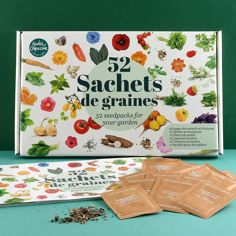 Coffret de graines à planter - 52 Sachets-0