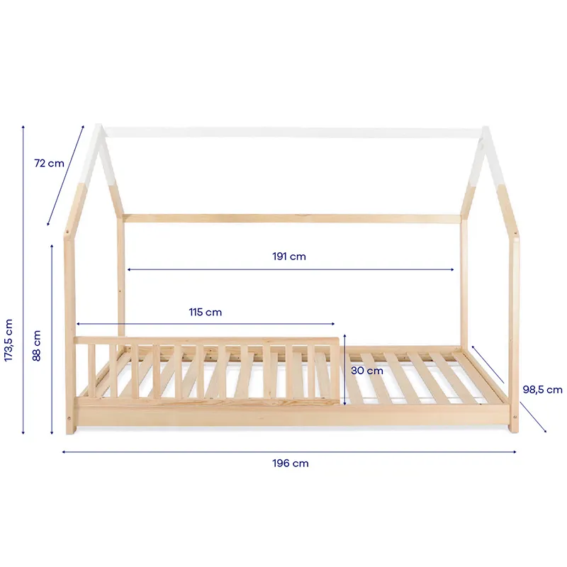 Lit Céleste + barrière + matelas essentiel-9