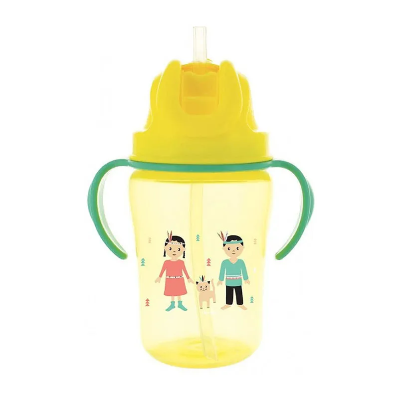 Tasse paille 350ml Jaune - 18m+-0