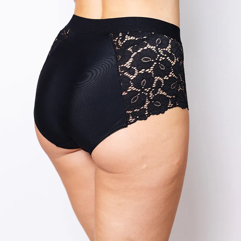 Culotte haute Betty - Noir-1