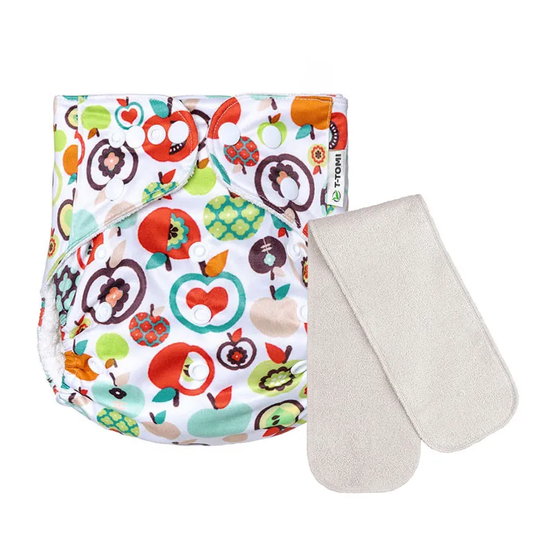 Couche lavable TE1 pressions+Insert 3-15kg - Fruit-0