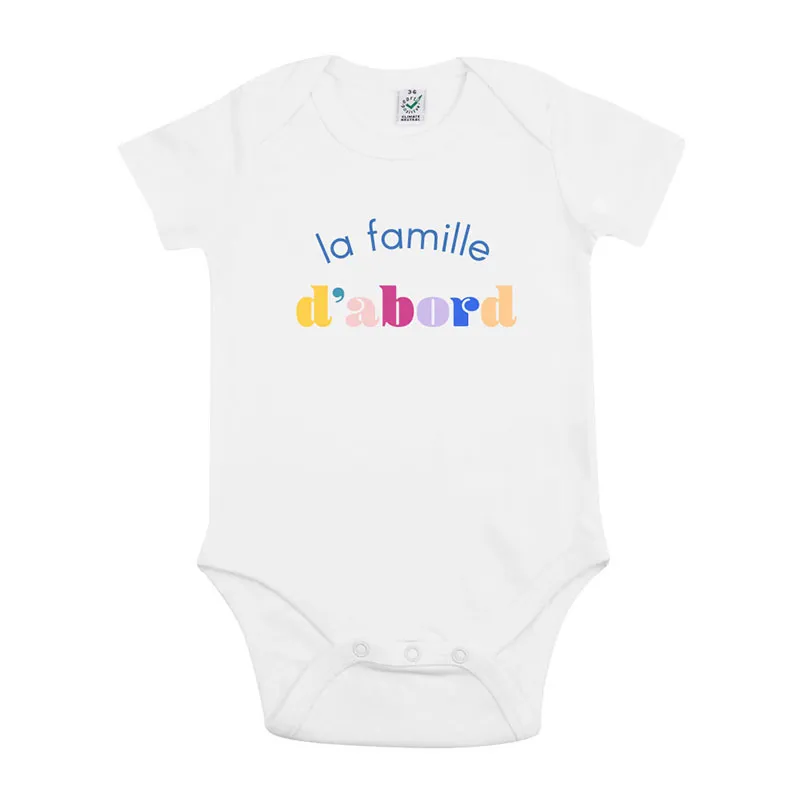Body La famille d'abord - Blanc-0