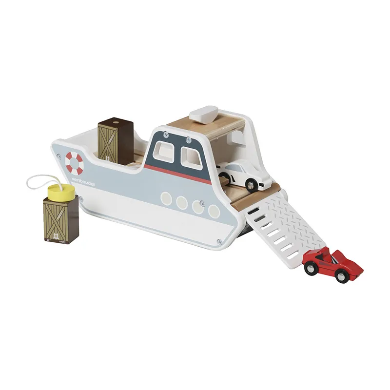 Bateau Porte conteneur Bois - 10m+-2