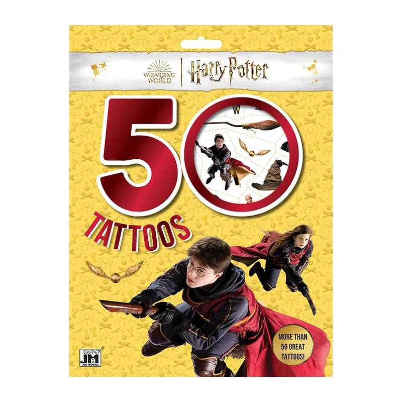 Tatouages & Coloriage Harry Potter 50pcs - 36m+-0