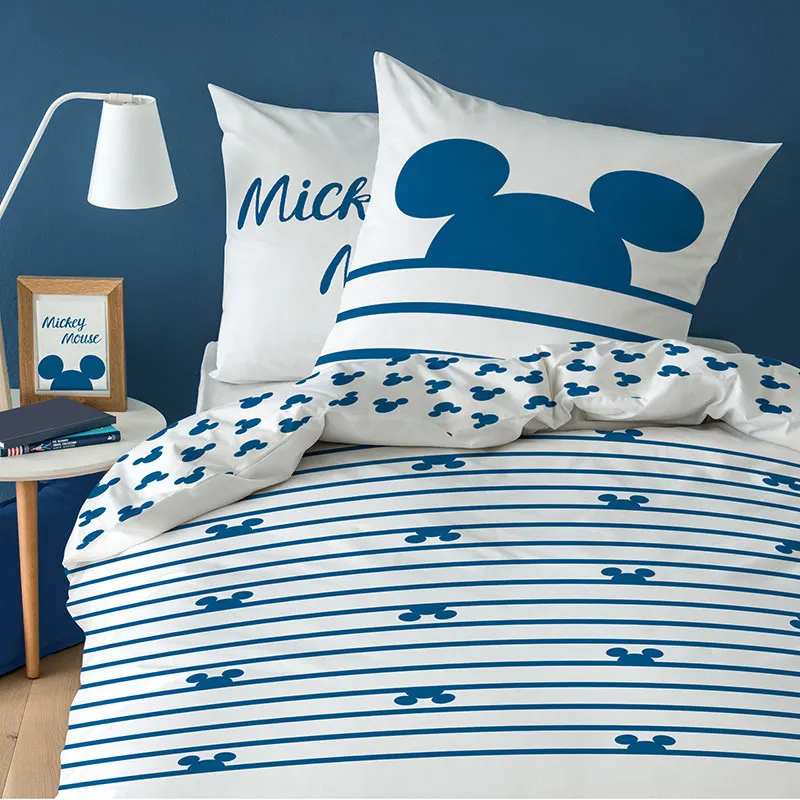 Parure 2pcs Mickey rayures - 140x200cm-0