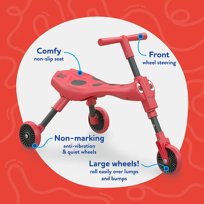 Tricycle Scuttlebug Coccinelle Rouge - 12m+-2