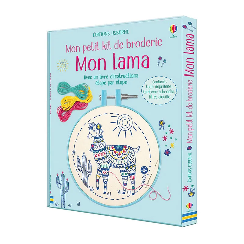 Mon petit kit de broderie Mon lama - 7+-0