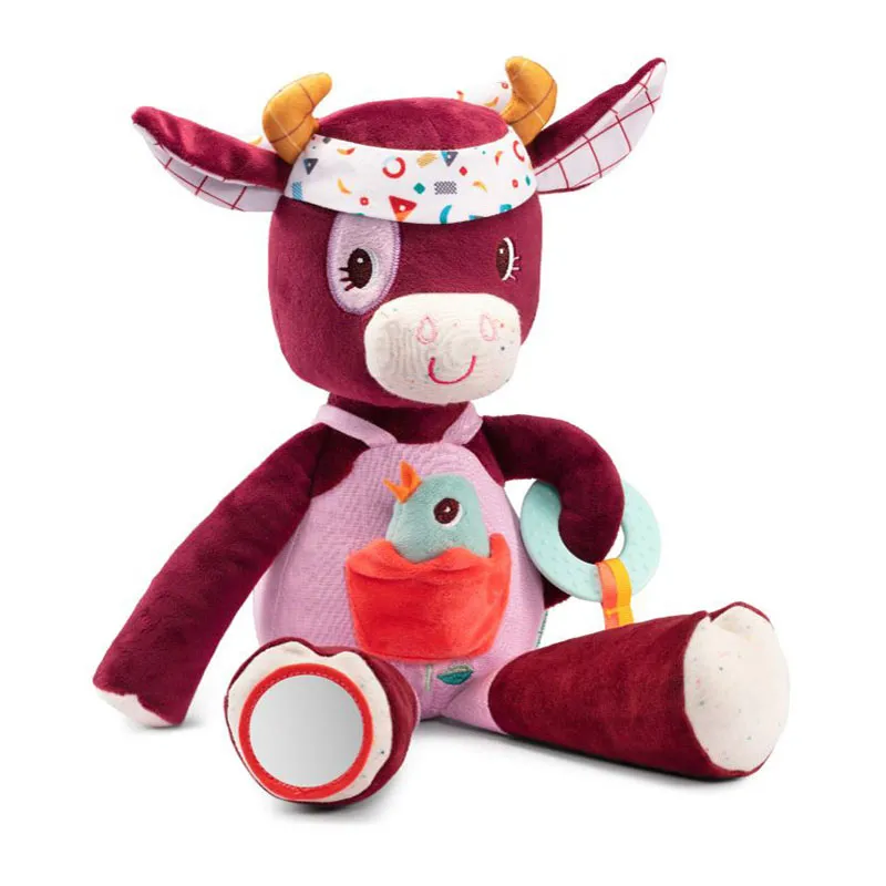 Peluche d'activités Rosalie la vache 40cm - 9m+-3
