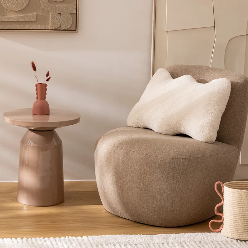 Chauffeuse Léone Beige - 65x71x68cm-0