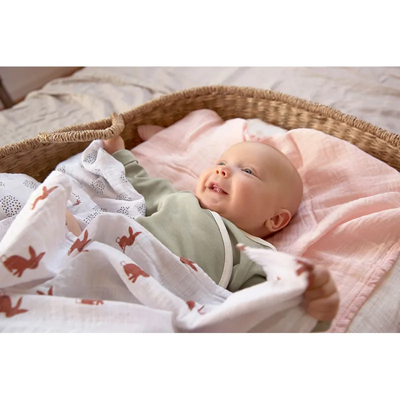 2 bodies ML Coton BIO Ouverture devant - Bleu/Olive-13