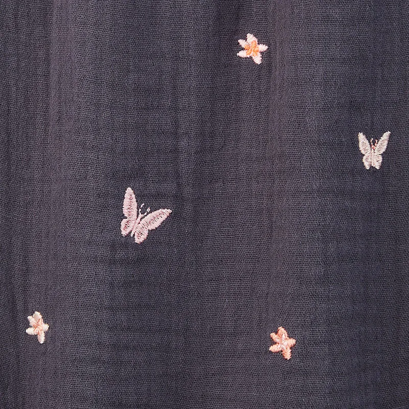 Robe Fille Petite fleurette Marèse - Anthracite - AUBERT-4