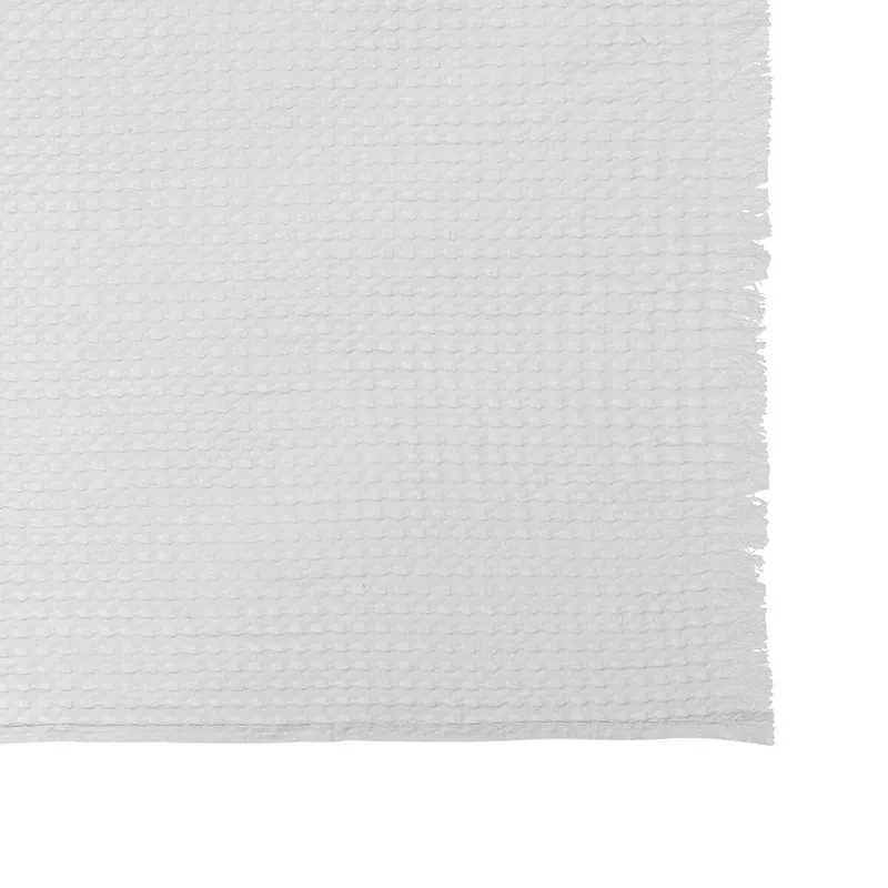 Jeté de lit nid d'abeille Widdy Blanc - 130x180cm-6