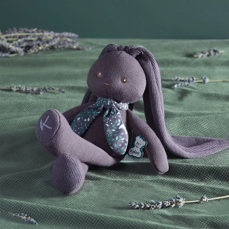 Peluche Lapin Gris violine 25cm - 0m+-1
