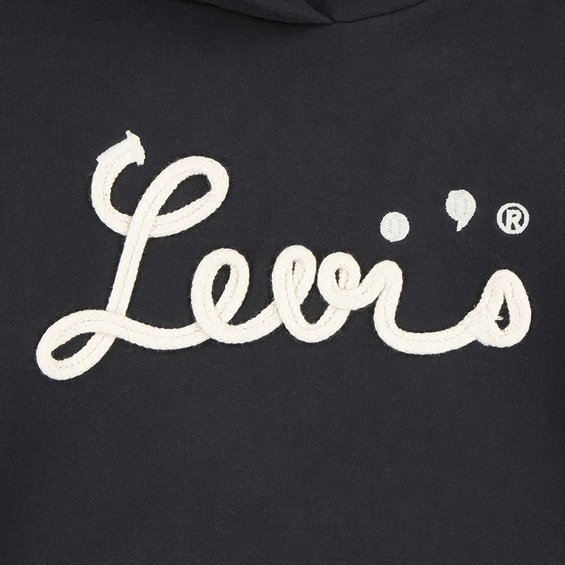 Robe sweat Junior Levis script - Jet Black-2