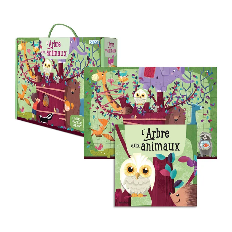 Livre + puzzle géant L'arbre aux animaux - 36m+-0