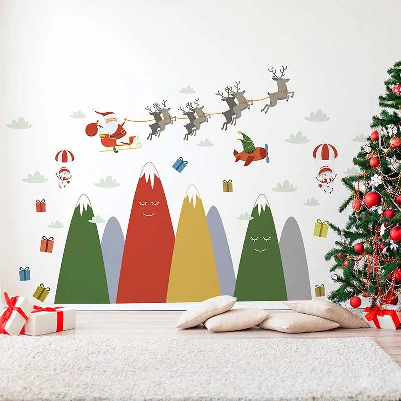Stickers - Montagnes scandi. Joyeux Noël-3