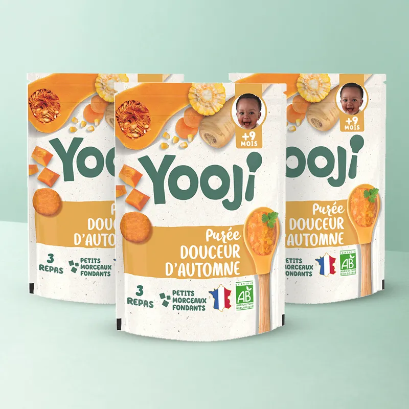 Purée légumes fondantes Douceur d'automne BIO - Dès 8M - 9 repas - 3x480g-0