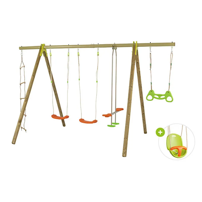 Portique en bois & métal Luana 2,30m - 9m+-0