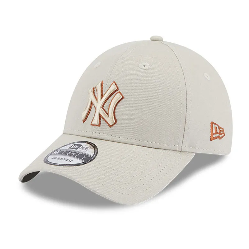 Casquette 9Forty New York Yankees Adulte - Beige clair-0