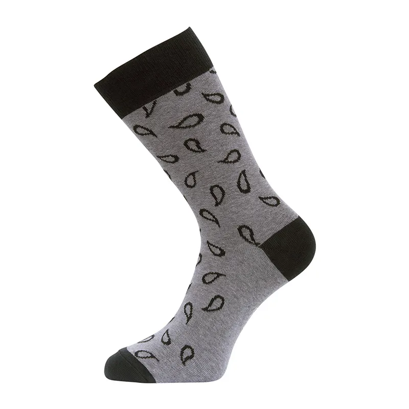 9 paires de chaussettes Homme Motifs - Noir/Bleu/Gris-4
