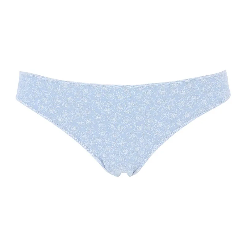 3 Culottes Mini Fleurs - Bleu/Blanc-6