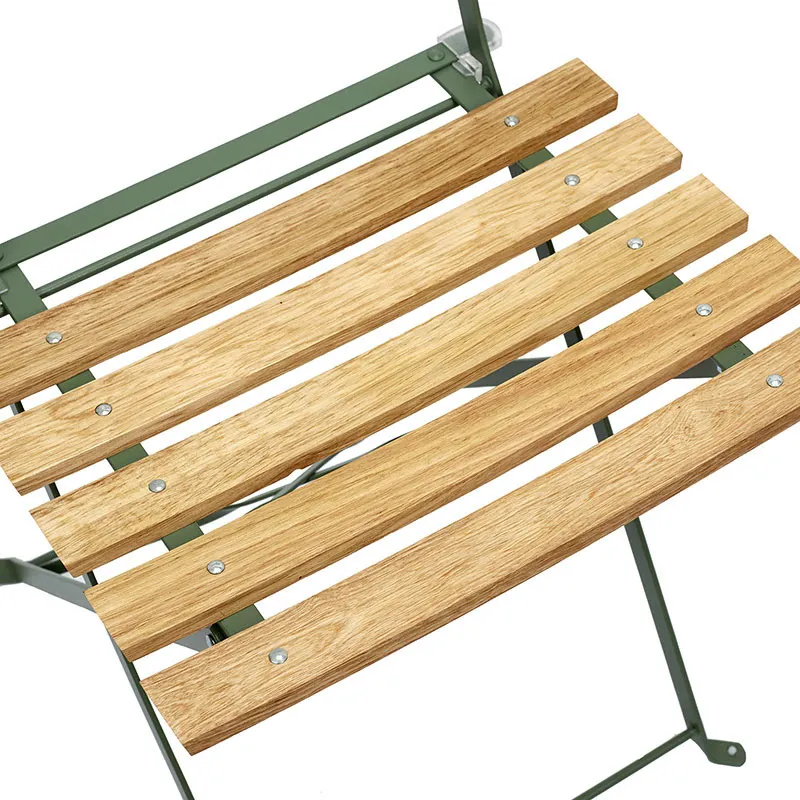 2 Chaises pliantes Bella Vita Kaki - 42x48x81cm-5