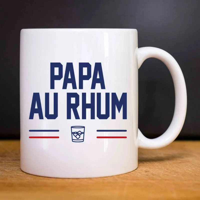 Mug Papa au rhum - Blanc-0