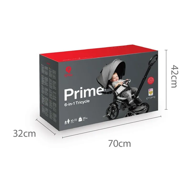 Tricycle New Prime 6en1 Gris  - 10m+-9