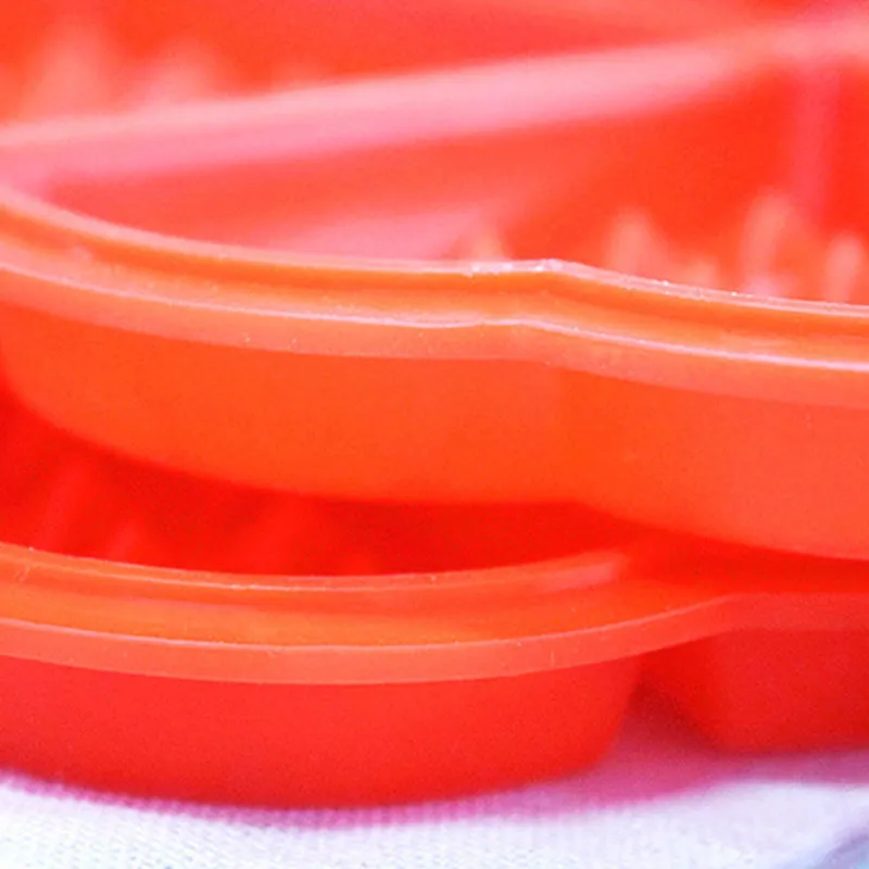 Moule à gaufres Coeur Silicone Rouge - Ø17,7cm-7
