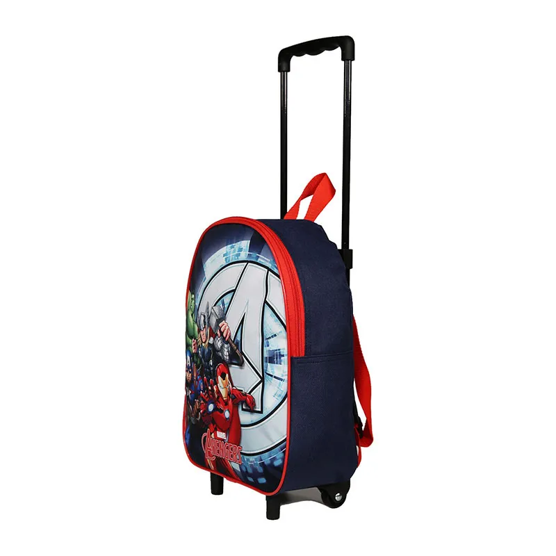 Sac à dos à roulettes maternelle Avengers Multicolore/Argenté - 25x31cm-1