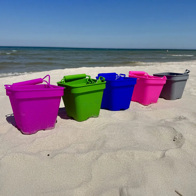 Seau de plage + Pelle Silicone-3