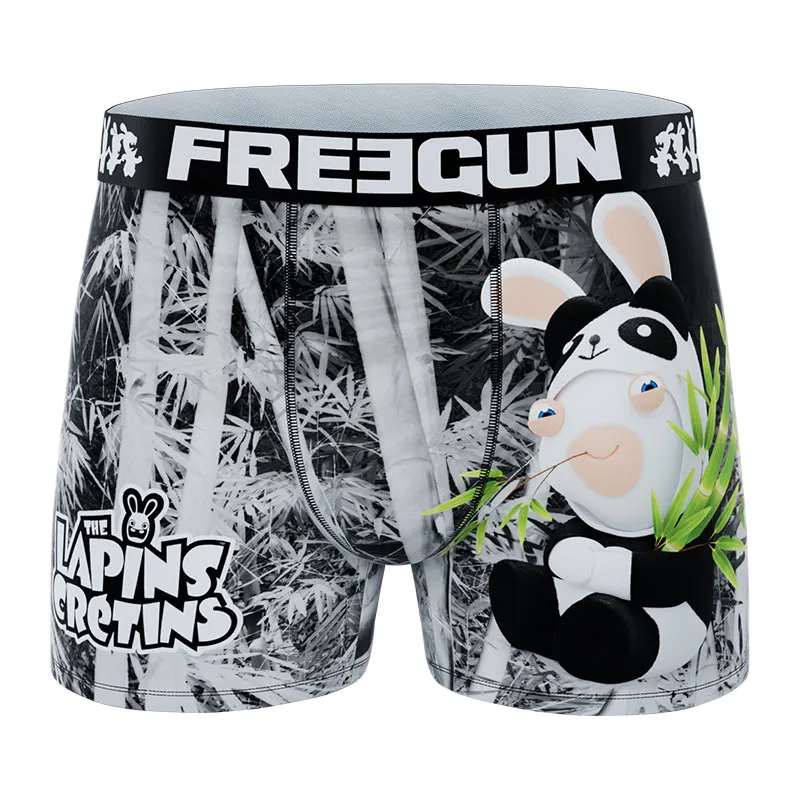 4 Boxers Homme Lapins Crétins - Bleu/Jaune/Noir/Blanc-2