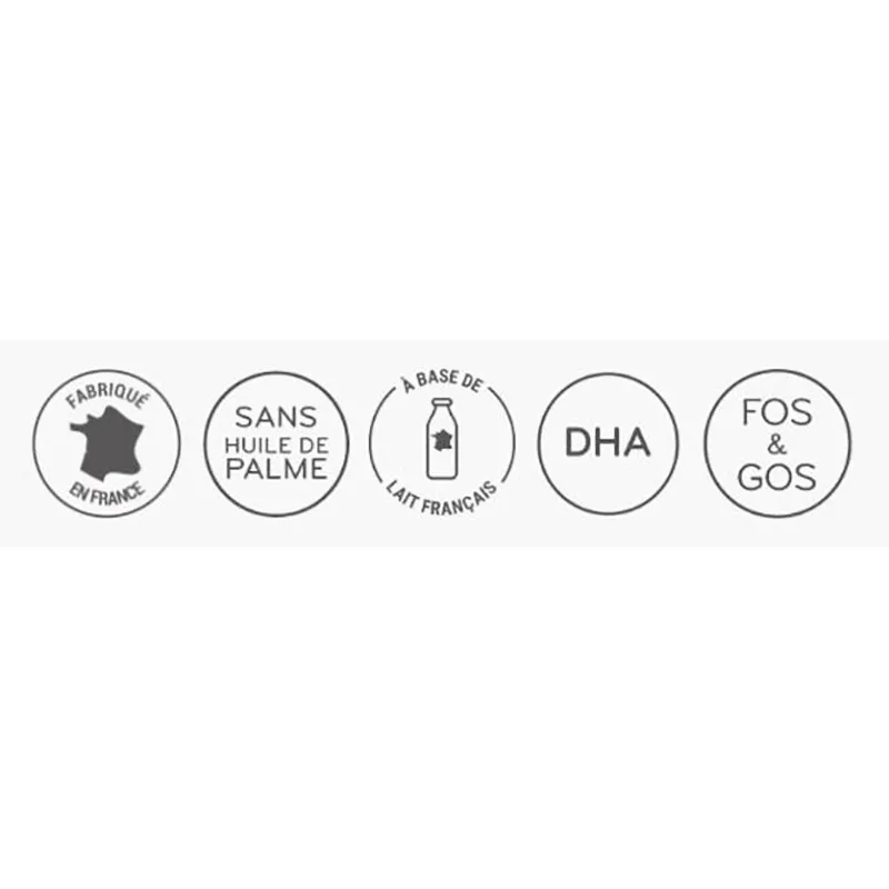 2x800g Lait Infantile Optima 2 Lait de Vache Fibres & Bifidus BIO - 6m+-2