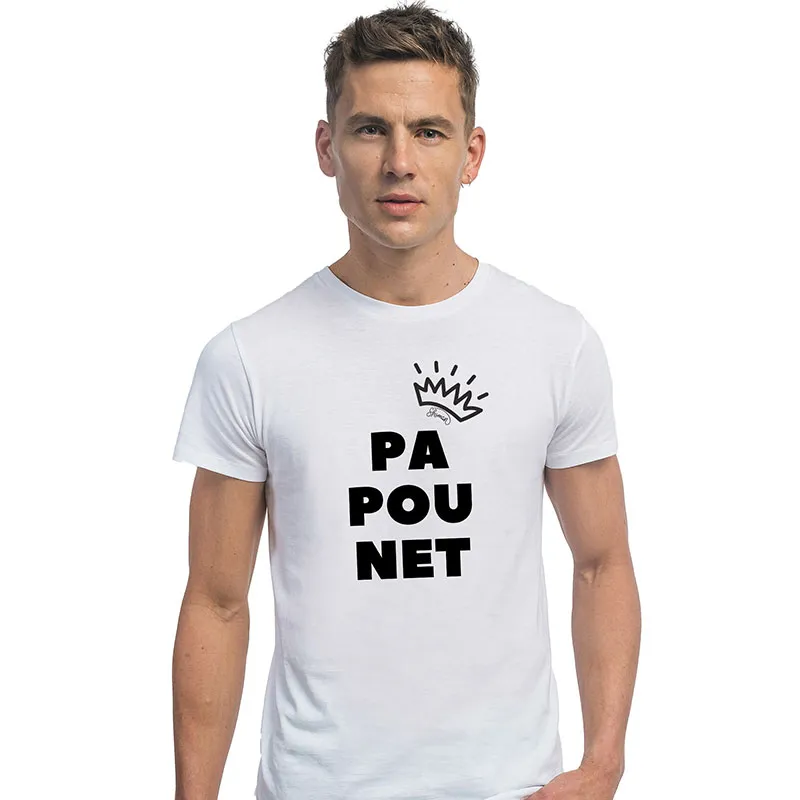 T-shirt Homme Papounet Shaman BIO - Blanc-0