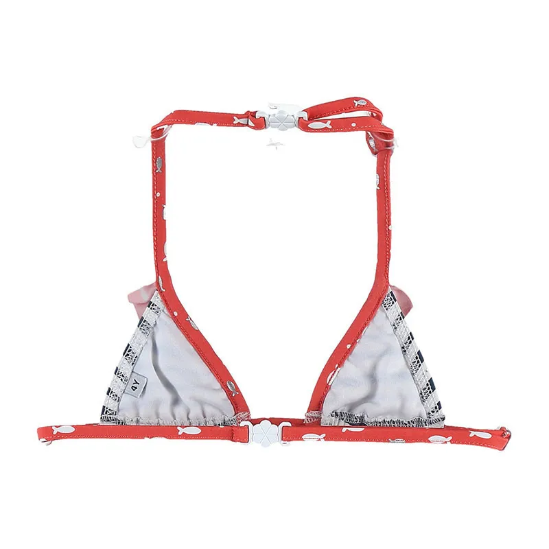 Maillot de bain 2pcs. Marin - Rouge/Blanc/Noir-3