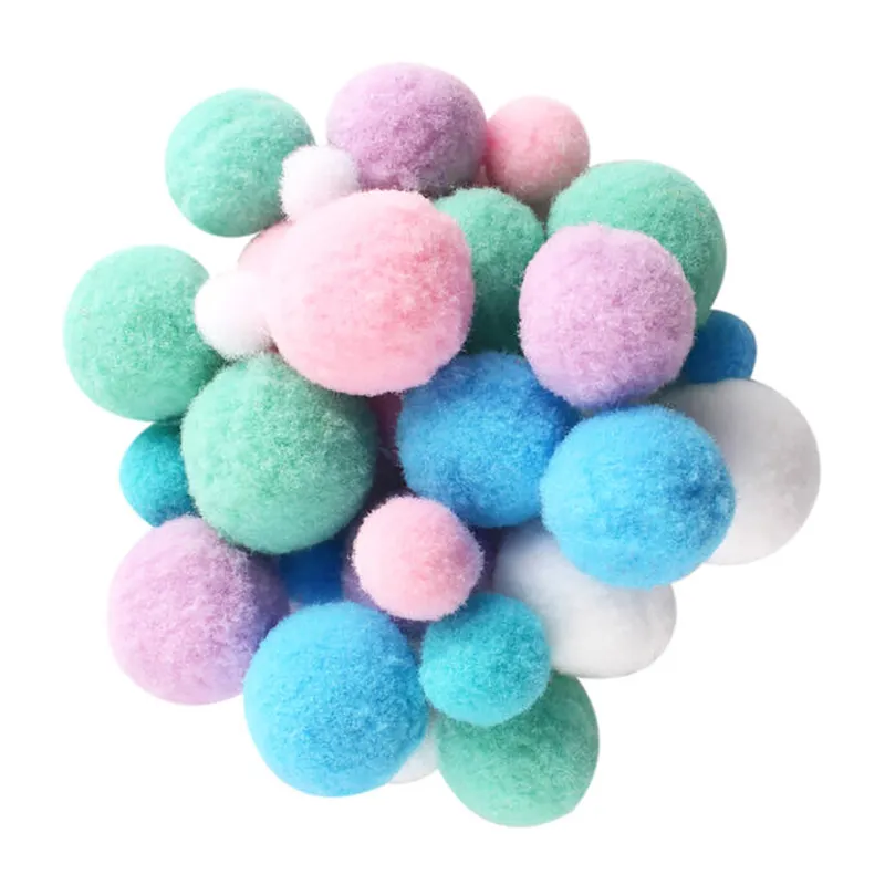 Mini pompons & Pompons Pastel - 320pcs-4