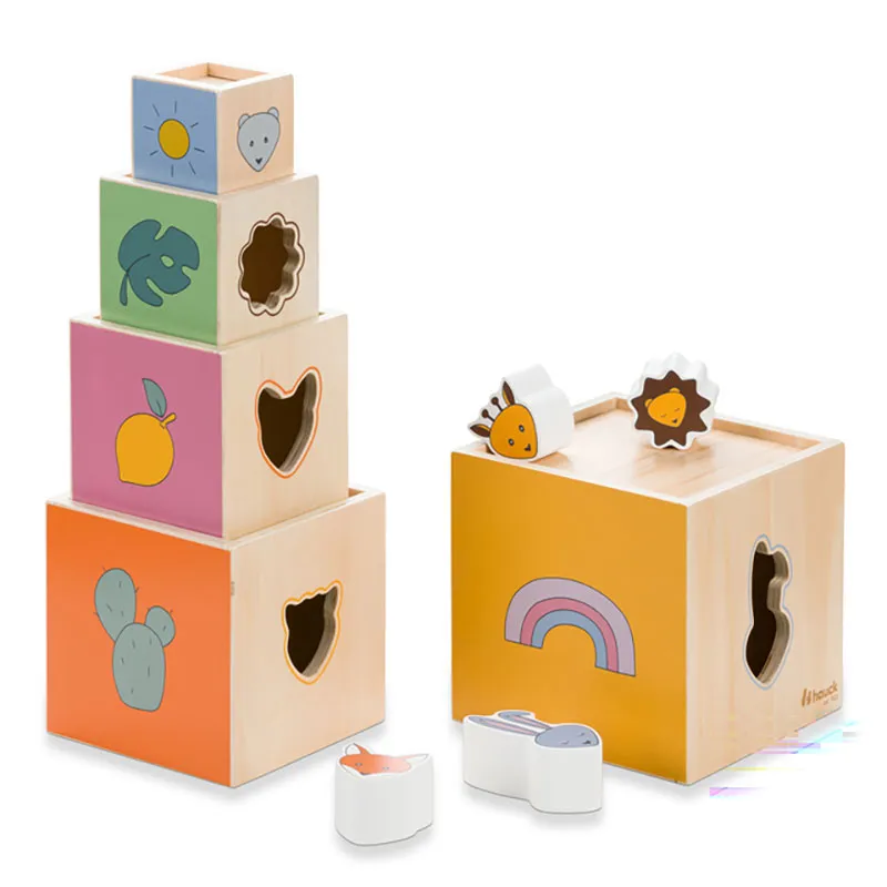 Cubes à empiler Bois - 12m+-0