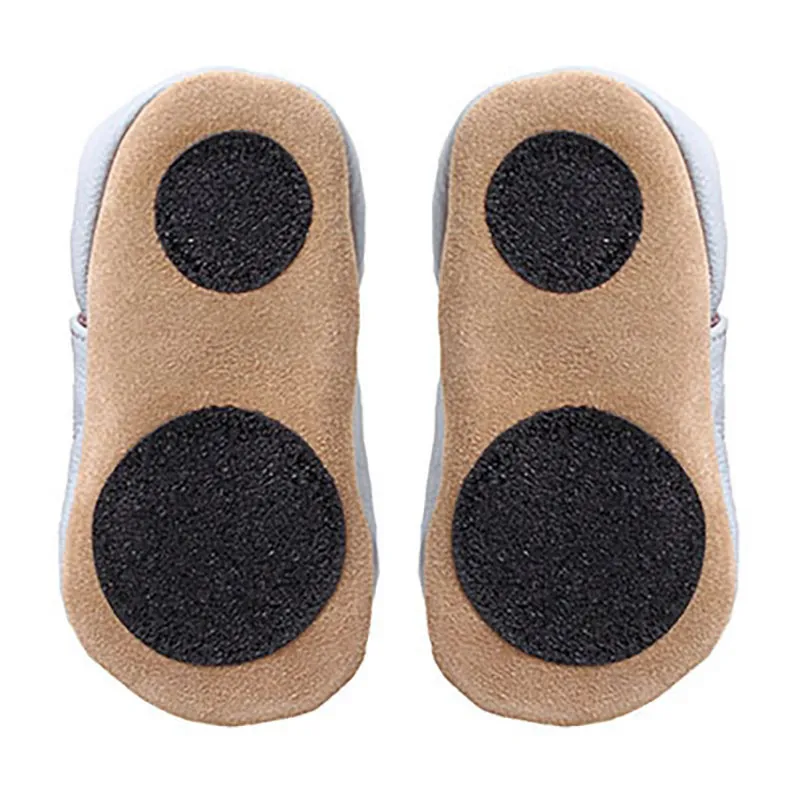 Chaussons cuir antidér. Ours - Marron-2