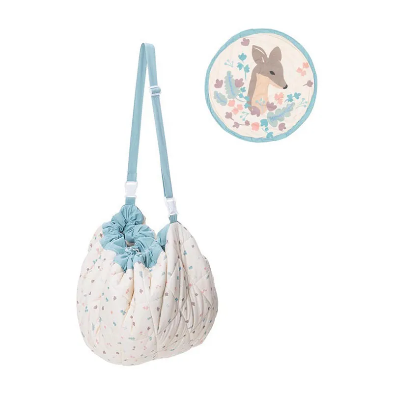Sac à jouets/Tapis d'éveil 3en1 Biche - ø120cm-0