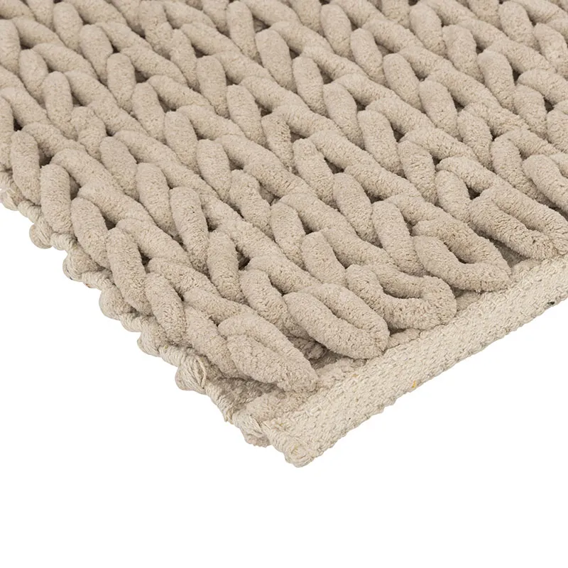 Tapis de bain épais Coloris Lin - 50x75cm-1
