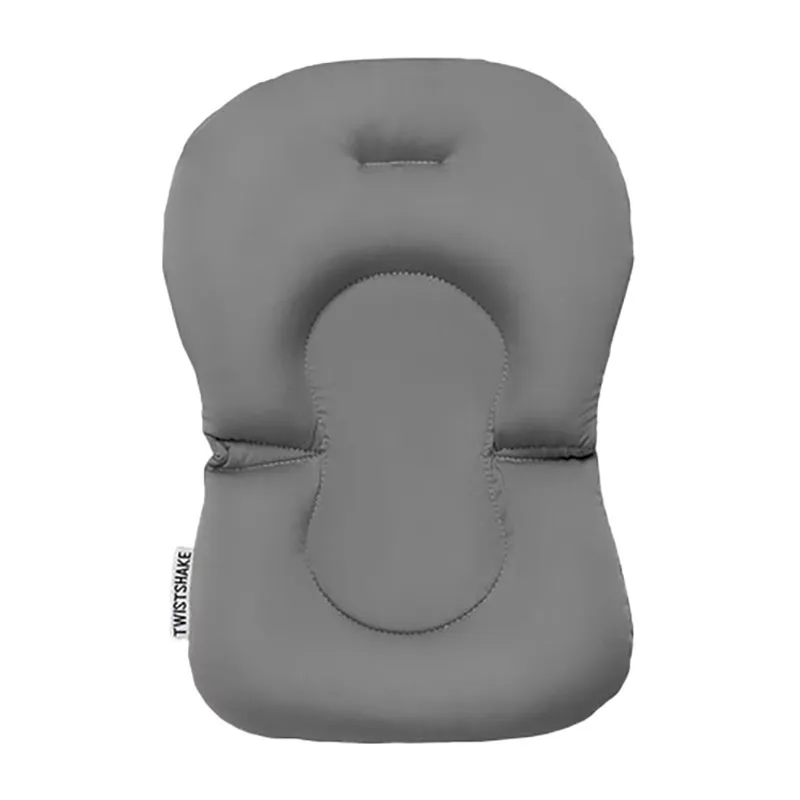Pack Bain Baignoire pliante 30L + Coussin + Rince Tête Gris Pastel - 0m+-5