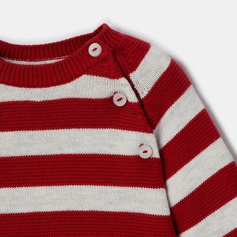 Robe à manches Fille - Rouge carmin-2