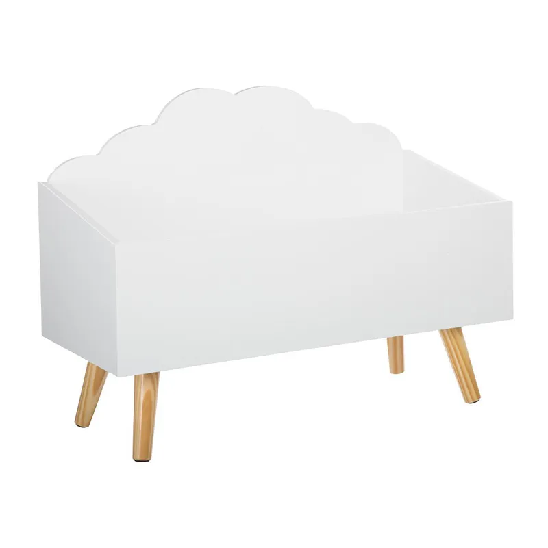 Coffre Nuage Blanc - 58x45x28cm-0